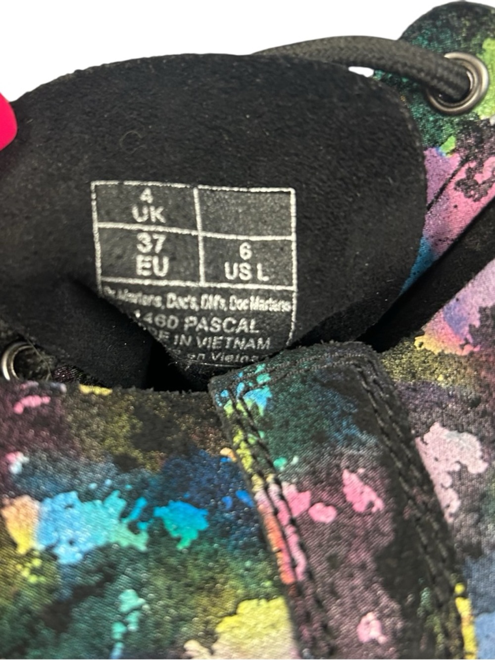 Dr. Martens Women’s 1460 Pascal Confetti Suede Lace Up Boots US Size 6 - Picture 12 of 14